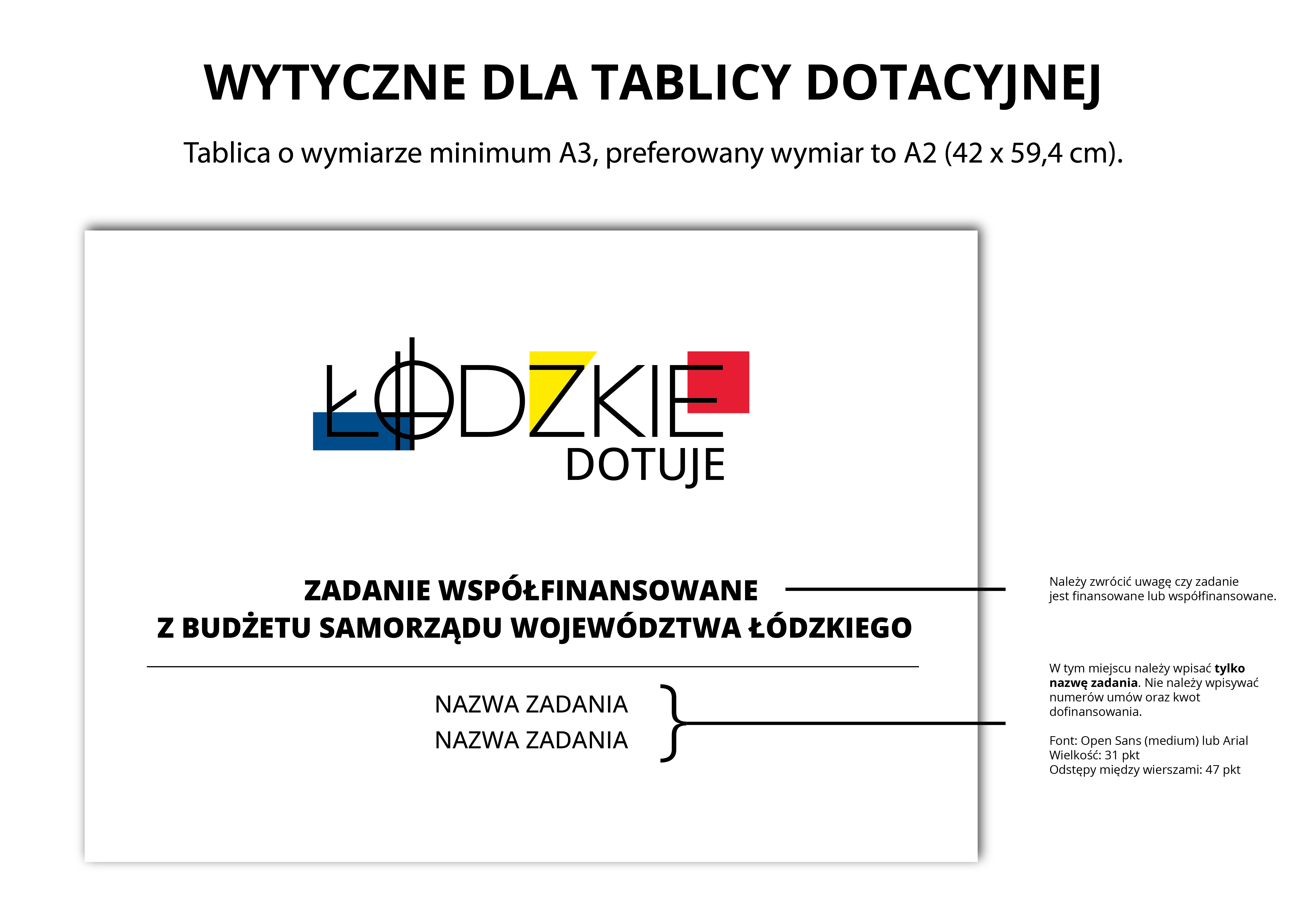 tablice lodzkie dotuje wytyczne