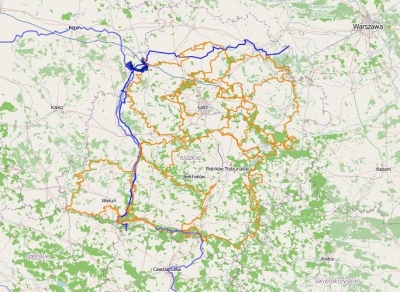 Łódzki Szlak Konny - pętla zewnętrzna odcinek 05; Ostrowsko - Chwalborzyce