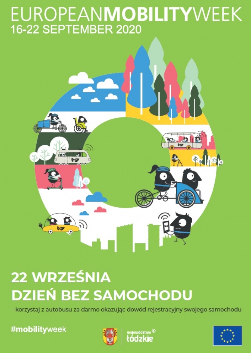 DZIEŃ BEZ SAMOCHODU (22.09.2020 r.) w przewozach autobusowych organizowanych przez Marszałka Województwa Łódzkiego