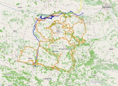 Łódzki Szlak Konny - pętla zewnętrzna odcinek 06; Chwalborzyce - Marynki