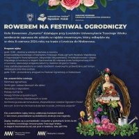 ROWEREM NA FESTIWAL OGRODNICZY